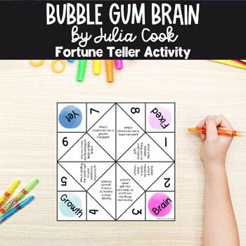 Preview of Bubblegum Brain Activity Julia Cook | Fortune Teller