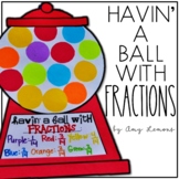Bubble Gum Fraction Math Craft Activity with Bubble Gum Ma