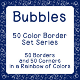 50 Borders and Corners Bubbles Series Bulletin Board 100 P