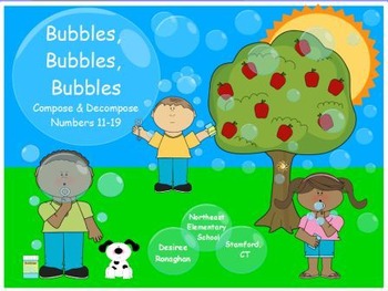 Preview of Bubbles, Bubbles, Bubbles: Compose and Decompose Numbers 11-19  (K.NBT.1)