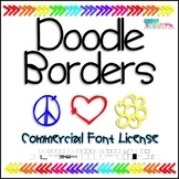 Bubbles Doodle Borders Font Commercial License