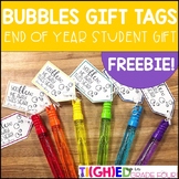 Bubbles Gift Tags | End of Year Student Gift Freebie