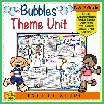 Preview of Bubbles Themed Unit:  Literacy & Math Centers & Activities