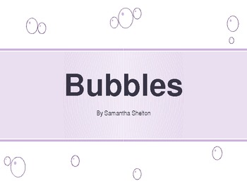 Preview of Bubbles Unit PowerPoint