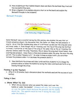 Bubbles Up! A Look at the Bernoulli Principle by Barbara J | TPT