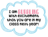 Bubbling with Excitement Tag New Class