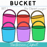 Bucket Clipart commercial use SET 1