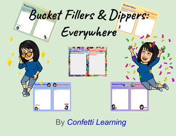 Preview of Bucket Dippers/Fillers Activities to Learn About Kindness