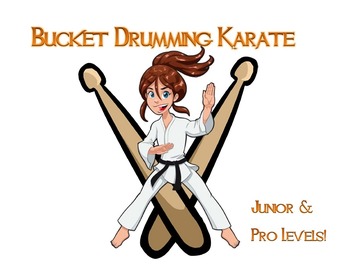 Preview of Bucket Drumming Karate w Play Along Tracks