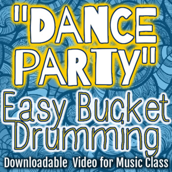 Preview of Bucket Drumming Video "Dance Party" Steady Beat Play-Along - Pre-Music-Staff