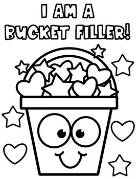 bucket filler coloring page