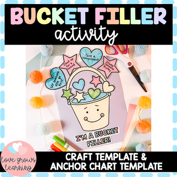 Preview of Bucket Filler Craft Activity First Second Grade