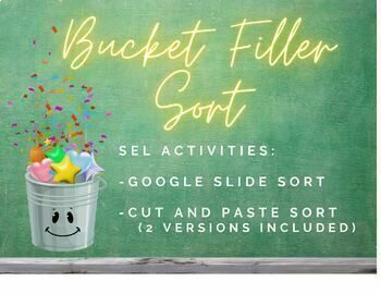 Preview of Bucket Filler Google Slide Sort and Cut and Paste Sort