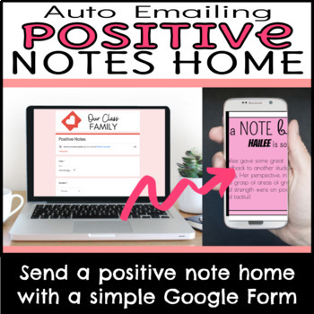 Preview of Bucket Filler / Positive Notes Home for Parents with EMAIL processing!!! 
