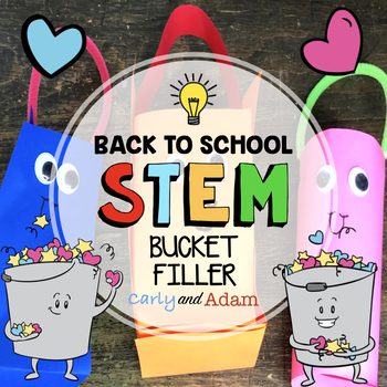 Preview of Bucket Filler Back to School STEM Activity