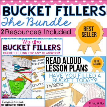 Preview of Bucket Filler Activities, Sorts, Read Aloud Lesson Plans for Bucket Filling