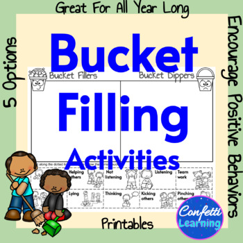 Preview of Bucket Fillers & Dippers activities