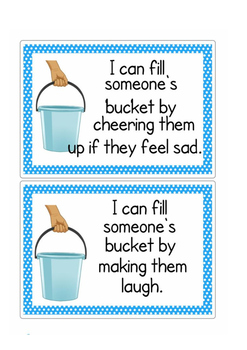 Preview of Bucket Filling idea cards