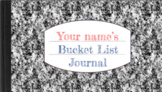 Bucket List 20-day Journal Activity