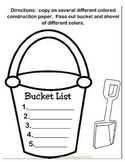 Bucket List Bulliten Board Template