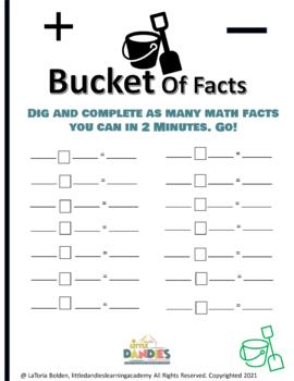 Preview of Bucket Of Facts- Math Centers