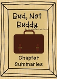 Bud, Not Buddy - Chapter Summaries for Differentiated Learning