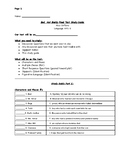 Bud, Not Buddy Final Test Study Guide