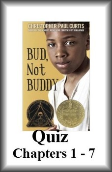 Preview of Bud, Not Buddy - Free Quiz from A+ Literature Guides - Common Core Aligned