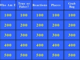 Bud, Not Buddy Interactive Jeopardy Review Game
