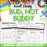 Bud Not Buddy Novel Study - Bud Not Buddy Comprehension Qu