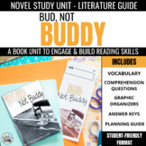 Bud, Not Buddy Novel Study: Comprehension Questions & Voca