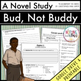 Bud, Not Buddy Novel Study Unit | Comprehension Questions 