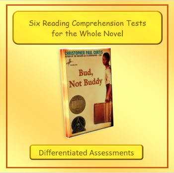 Preview of Bud, Not Buddy Reading Comprehension Tests for the Whole Novel