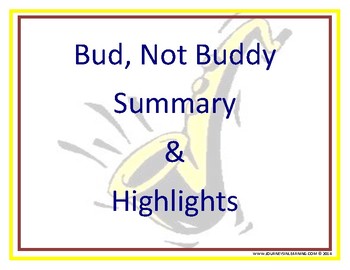 Preview of Bud, Not Buddy-Summary and Highlights