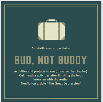 Preview of Bud, Not Buddy Teacher's Guide