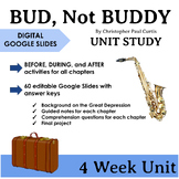 Bud, Not Buddy Unit, Novel Study - Digital Google Slides