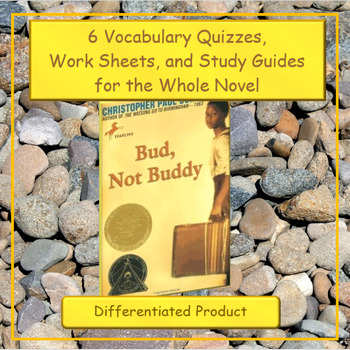 Preview of Bud, Not Buddy Vocabulary Quizzes, Work Sheets, and Study Guides