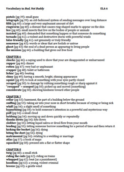 9 grade worksheets vocabulary {editable} Glossary Bud Full Not Militello by Buddy: Text