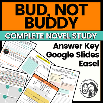 Preview of Bud, Not Buddy by Christopher Paul Curtis - Printable + Digital Novel Study