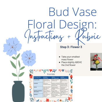 Preview of Bud Vase Floral Design: Instructions and Rubric