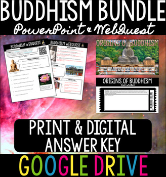 Preview of Buddhism Bundle - PowerPoint & WebQuest, Answer Key