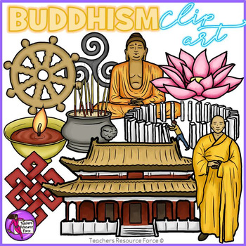 Preview of Buddhism Religion Clipart Realistic
