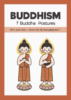 Preview of Buddhism Clipart : 7 Days Buddha Images