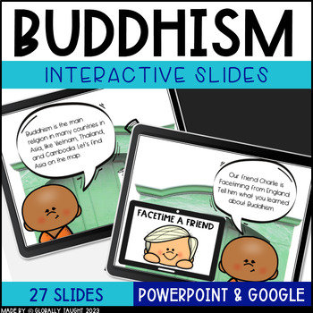 Preview of Buddhism Digital Slides - Interactive Buddhism Activities about World Religions