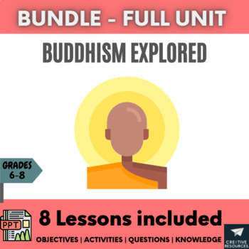 Preview of Buddhism Monk Enlightenment: Religion Lesson Unit Plan Bundle