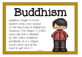 Buddhism Information Poster Set/Anchor Charts | World Reli