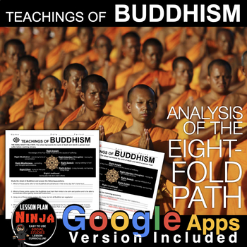 Preview of Buddhism - Noble Eightfold Path Analysis (World Religions) + Distance Learning