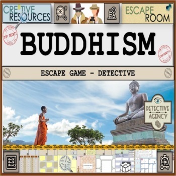 Preview of Buddhism Religious Studies Escape Room