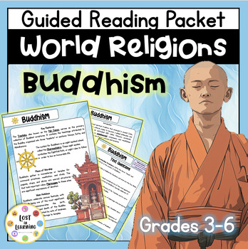 Preview of Buddhism || World Religions || Guided Reading Comprehension || Text & Qs