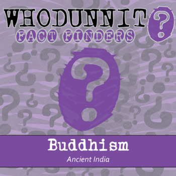 Preview of Buddhism in Ancient India Whodunnit Activity - Printable & Digital Game Options